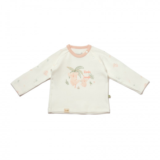 BiOrganic Koala Jungle Sweat Pink (9-12 Months)