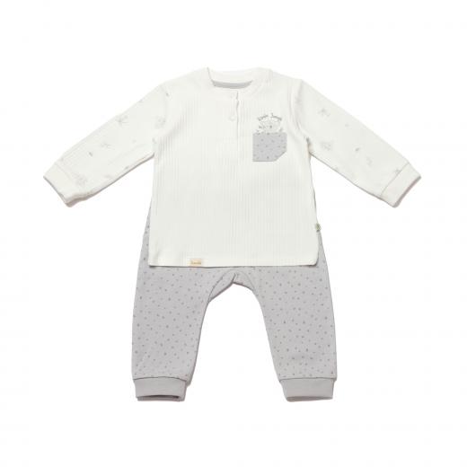 BiOrganic Koala Jungle Sweatshirt and Trousers Grey (12-18 Months)