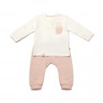 BiOrganic Koala Jungle Sweatshirt and Trousers Pink (12-18 Months)