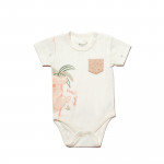 BiOrganic Koala Jungle Body Short Sleeve Pink (0-3 Months)