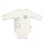 BiOrganic Koala Jungle Body Long Sleeve Grey (9-12 Months)