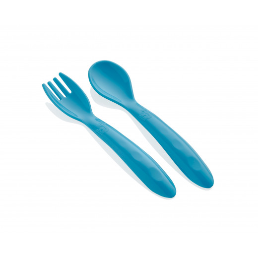 Babyjem Baby Spoon And Fork Set Blue