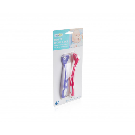 Babyjem Soft Tip Spoon Pink/Purple