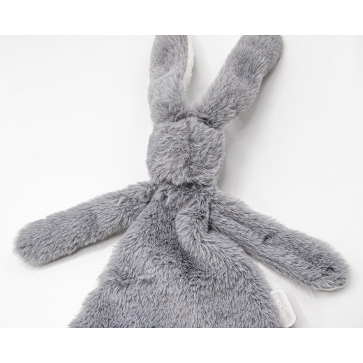 Babyjem Rabbit With Pacifier Hanger / Grey