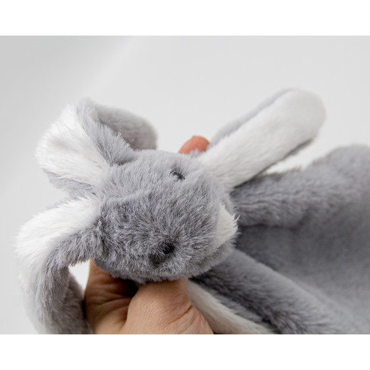 Babyjem Rabbit With Pacifier Hanger / Grey