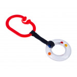 Babyjem Rattle Ring Red Oval