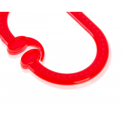 Babyjem Rattle Ring Red Oval