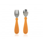 Babyjem Steel Spoon And Fork Somon