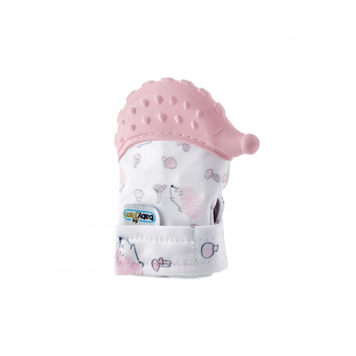 Babyjem Baby Teethering Gloves /Hedgehog / Pink