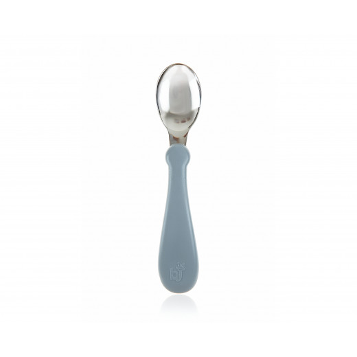 Babyjem Steel Spoon And Fork Grey