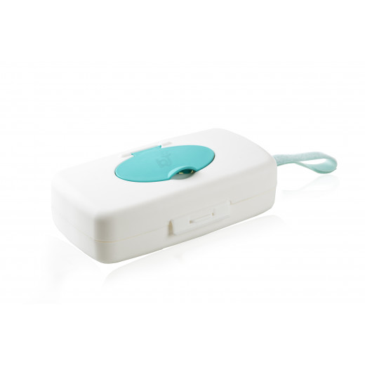 Babyjem Wet Towel Box / Turquise & White