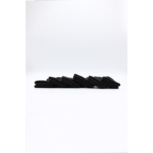 Bistyle 6-Pairs Combed Flat Quarter Socks (0-6 m) Black