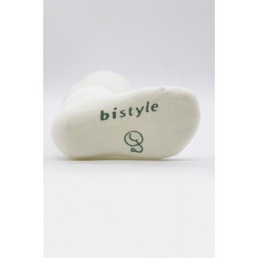 Bistyle Organic 3-Pairs Basic Socks (0-3 m) Green