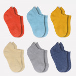 Bistyle 6-Pairs Combed Liner Socks (12-24 m) Colored