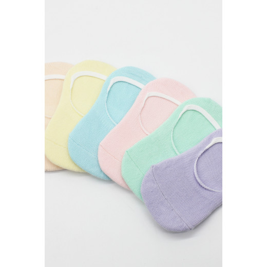 Bistyle 6-Pairs Baby Ballerina Socks (12-24 m) Colored