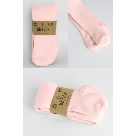 Bistyle Combed Cotton Single Tight (0-6 m) Pink