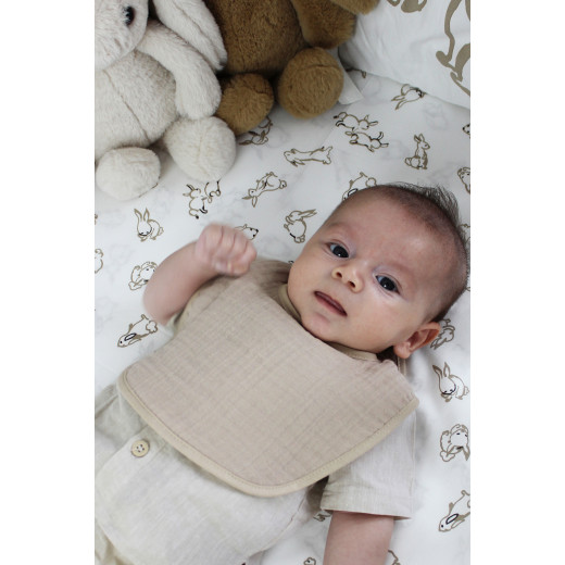 Bistyle Organic Muslin Bib (0-24 m) Colored