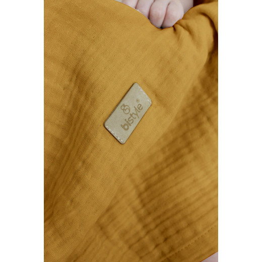 Bistyle Organic Muslin 4 Layers Blanket (120x120 cm) Yellow