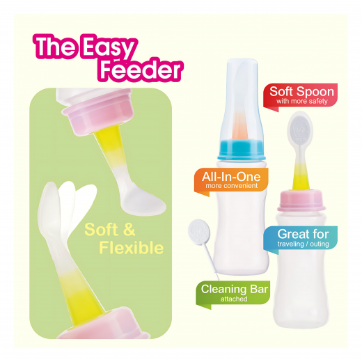 Farlin All-in-one the Easy Feeder With Spoon - Blue