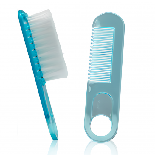 Farlin - Comb & Brush Set - Blue