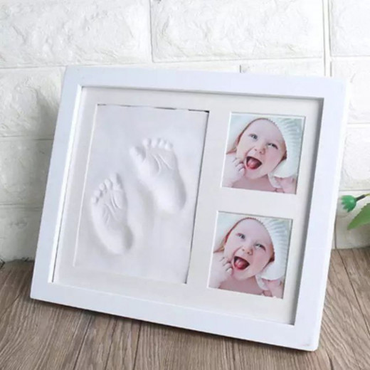 Baby Foot Print & Hand Print Keepsake Kit Photo Frame