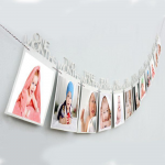 Baby First Birthday Photo Rope Banner