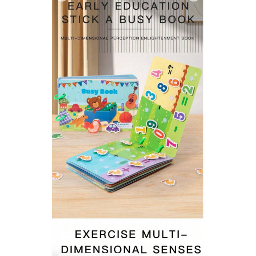 Busy book, activity book, multicolour, 21*14, multiple pieces