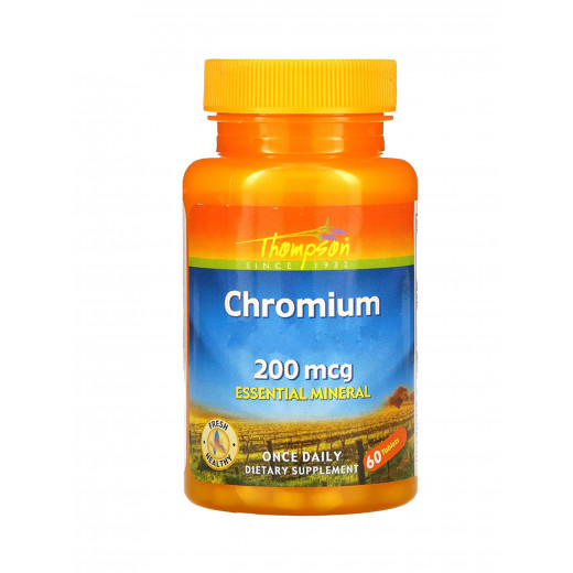 Thompson, Chromium , 200 mcg, 60 Tablets