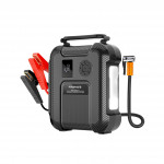 Promate PatrolPack Jump Starter, Power Bank with 16000mAh Capacity, 150PSI Air Pump