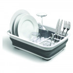 Rayen 2301.01 Folding Dish Drainer Light Grey and Dark Grey Folded Dimensions: 37.5 x 29.2 x 5 cm