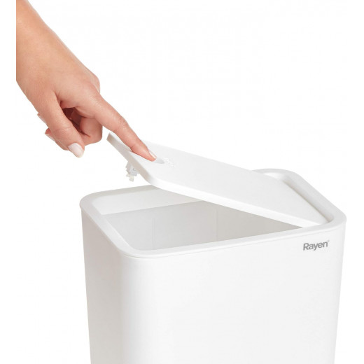 Rayen Toilet Bin | 9 Liter Capacity | Color White