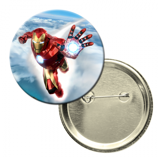 Button badge - Iron Man - style 2