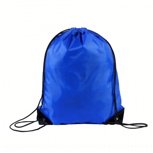 Assorted Blue Purple Red or Black Drawstring Backpack