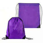 Assorted Blue Purple Red or Black Drawstring Backpack