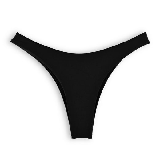 Black Bikini Bottom High Cut size S