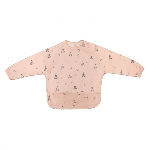 Babyccino, Long sleeve bib, Pink Tent