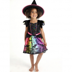 Tu, Glitter Witch Halloween Costume, Rainbow, 1/2 Years