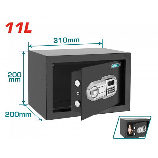 Total Tesf2001 Electronic Safe 11l