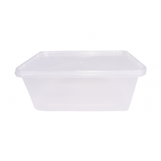 RZ Rectangular Clear Microwave Container 1000g - 5 PCS