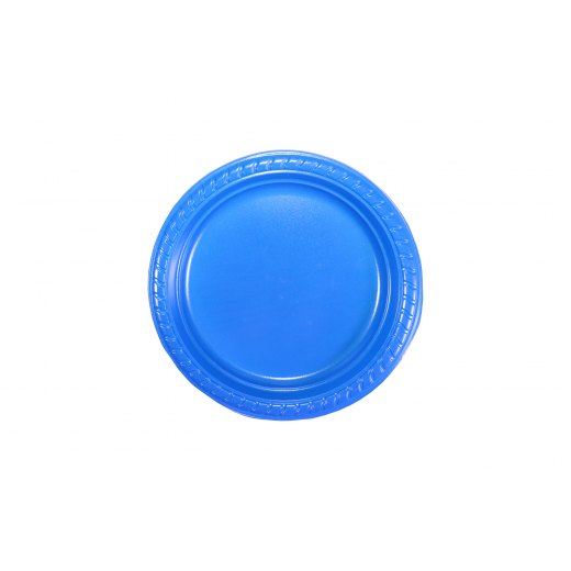 Plastic Plates Round Blue 17 cm - 10 PCS