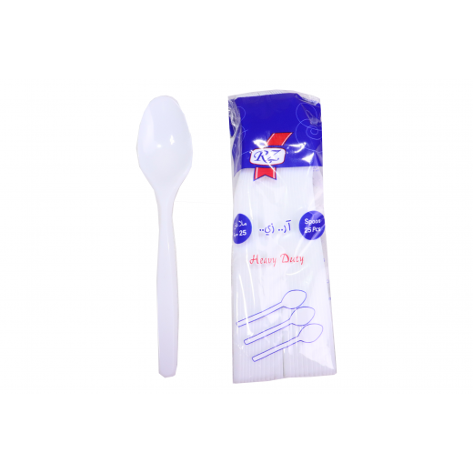 RZ VIP Spoon - White - 25 Pieces