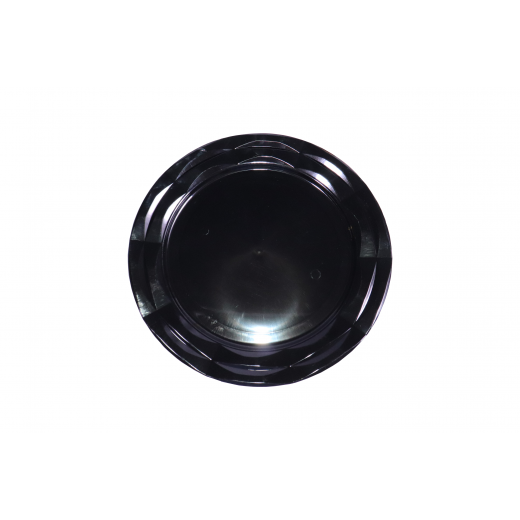 Plastic Plates Round VIP Black 19 cm - 10 PCS