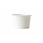 Paper Cup Ice Cream 4 oz  White - 50 PCS