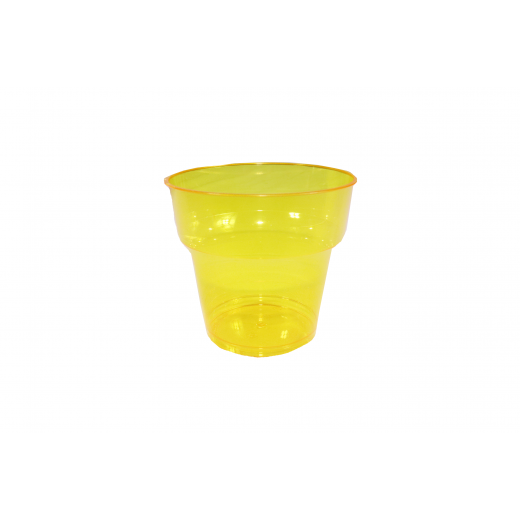 Plastic Cups Crystal 7oz  Orange - 25 PCS