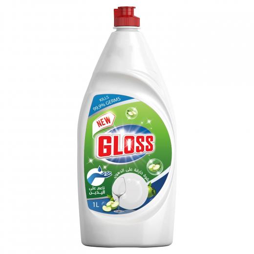 Gloss apple-scented dishwashing liquid (1000 ml)